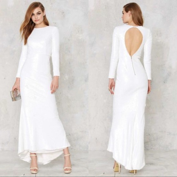 Line & Dot Dresses & Skirts - Line & Dot Royale Sequin Maxi Dress long sleeve